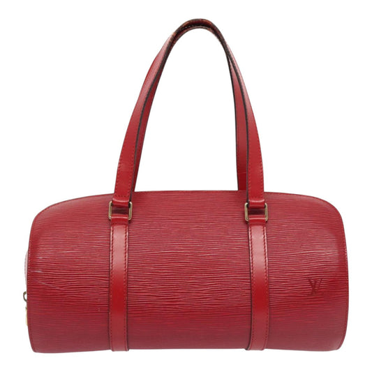 Louis Vuitton Soufflot Red Leather Handbag