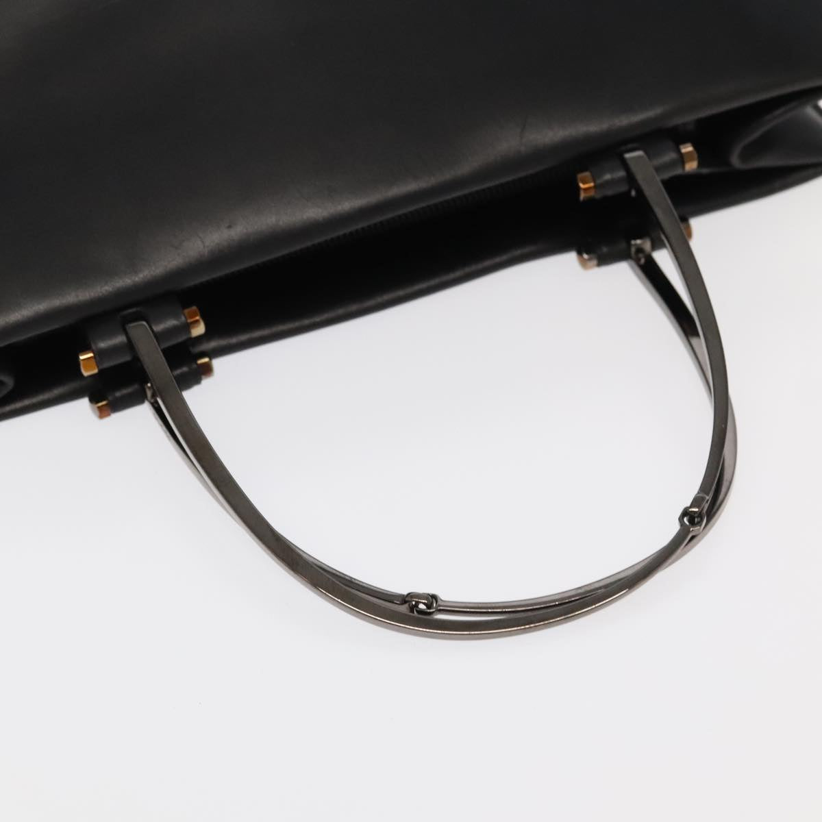 Gucci Black Leather Tote Bag