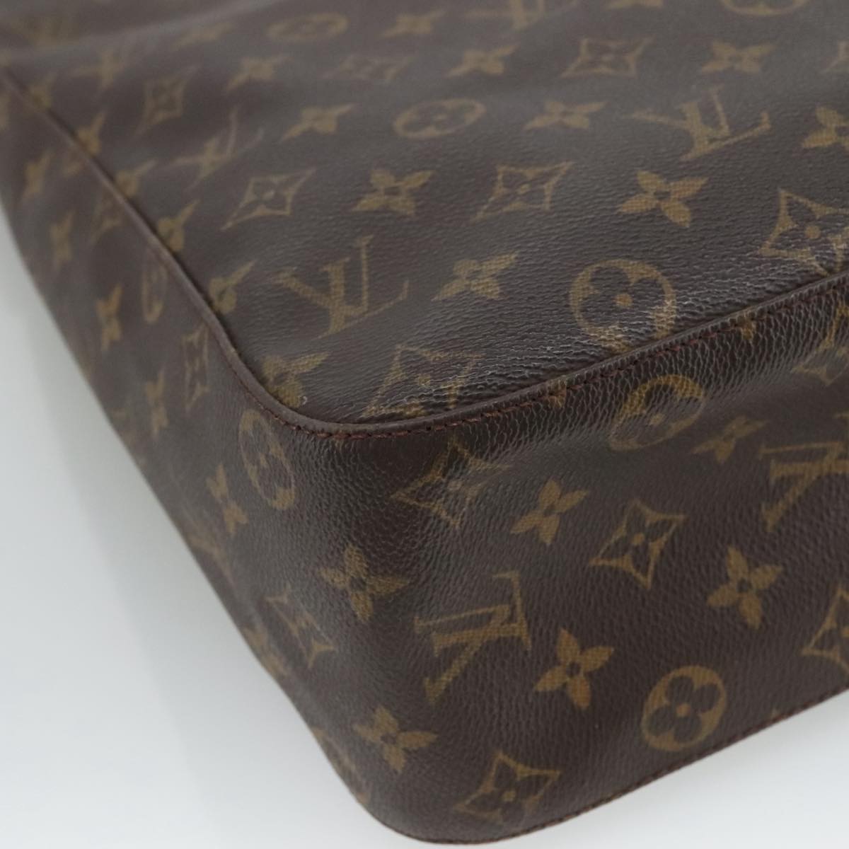 Louis Vuitton Looping Gm Brown Canvas Shoulder Bag