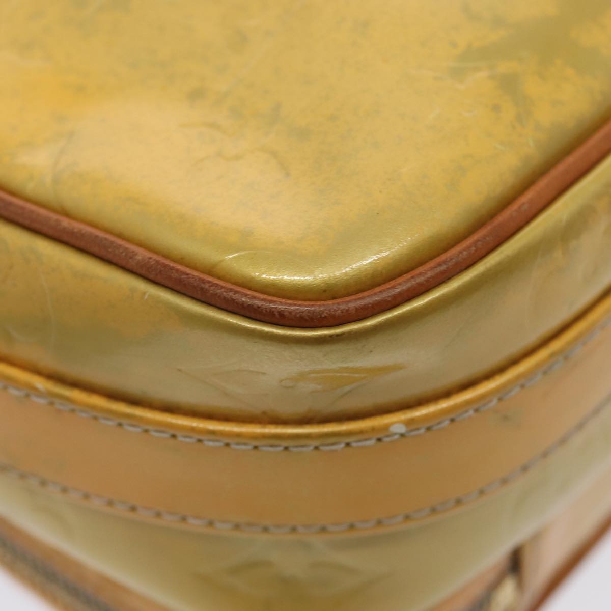 Louis Vuitton Wooster Yellow Patent Leather Shoulder Bag