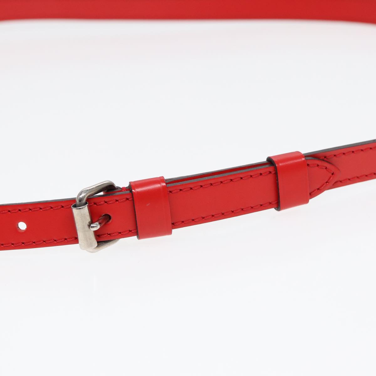 Louis Vuitton Shoulder Strap Red Leather Bag Jewelry