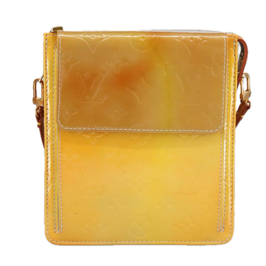 Louis Vuitton Mott Yellow Patent Leather Shoulder Bag