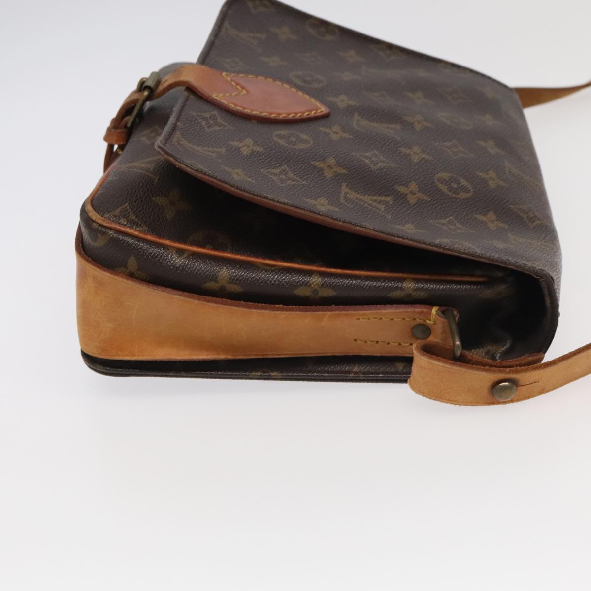 Louis Vuitton Cartouchière Brown Canvas Shoulder Bag