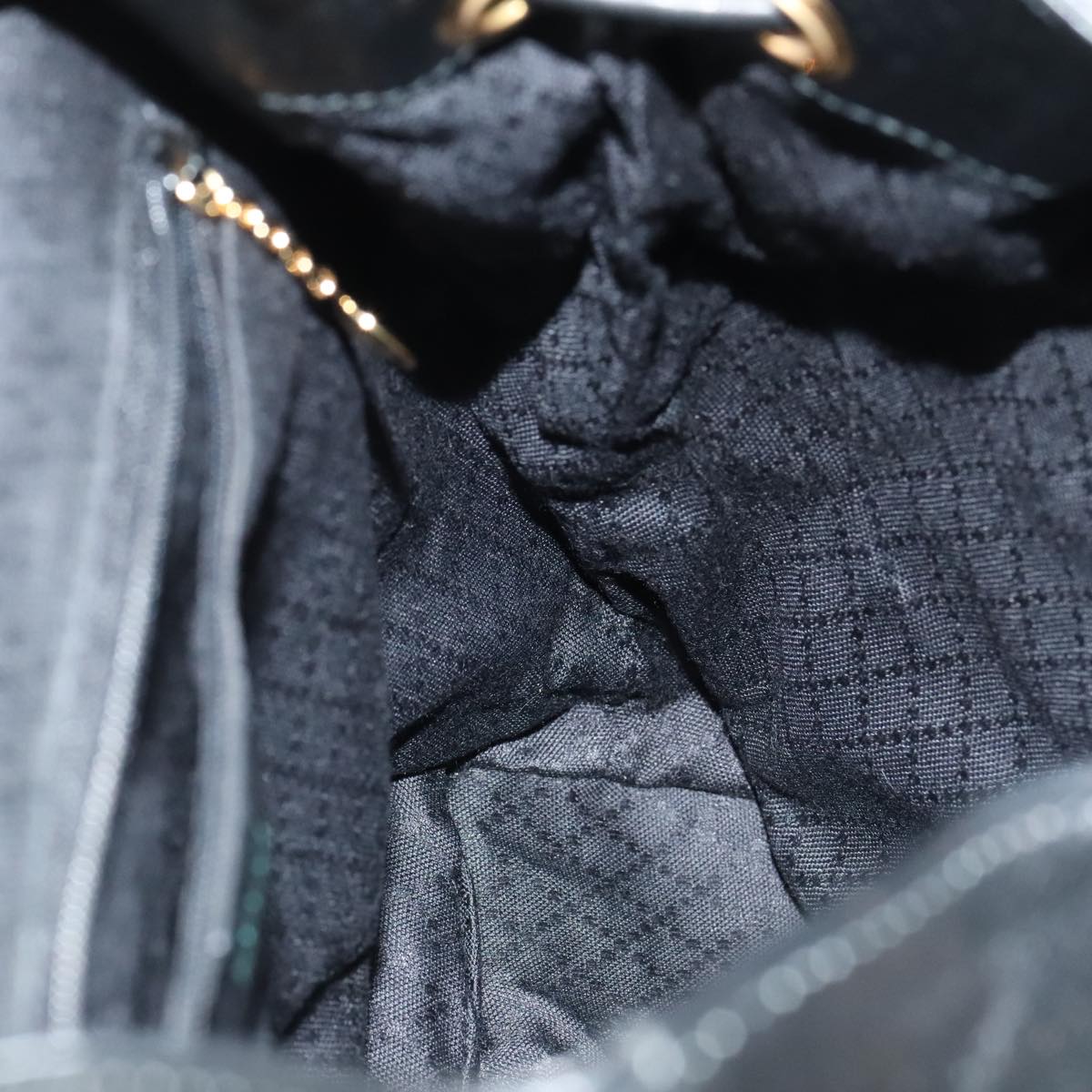 Gucci Bamboo Black Leather Backpack Bag