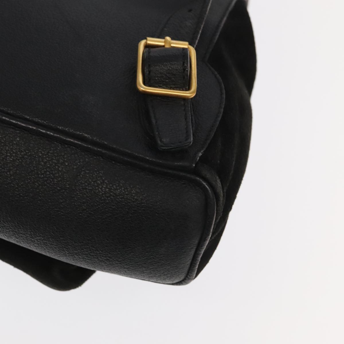 Gucci Bamboo Black Suede Backpack Bag