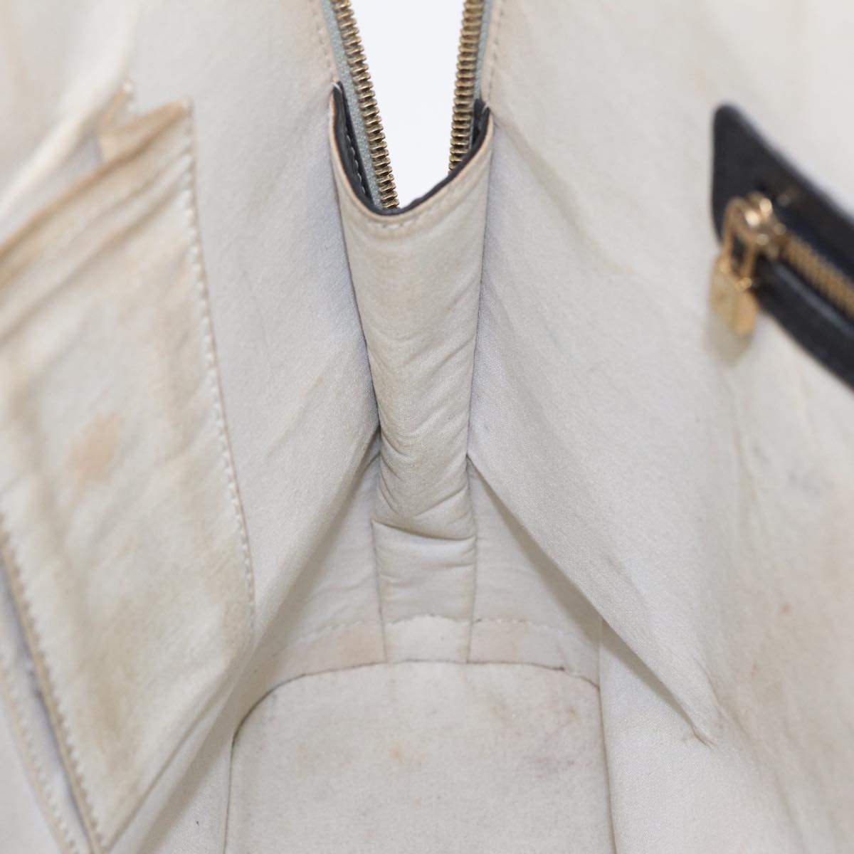 Louis Vuitton Alma Blue Canvas Handbag