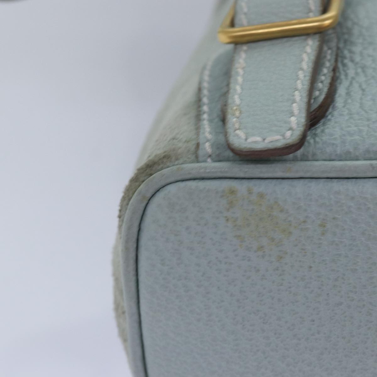 Gucci Bamboo Blue Suede Backpack Bag