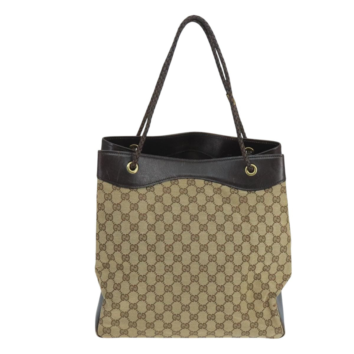 Gucci Gg Canvas Beige Canvas Shoulder Bag