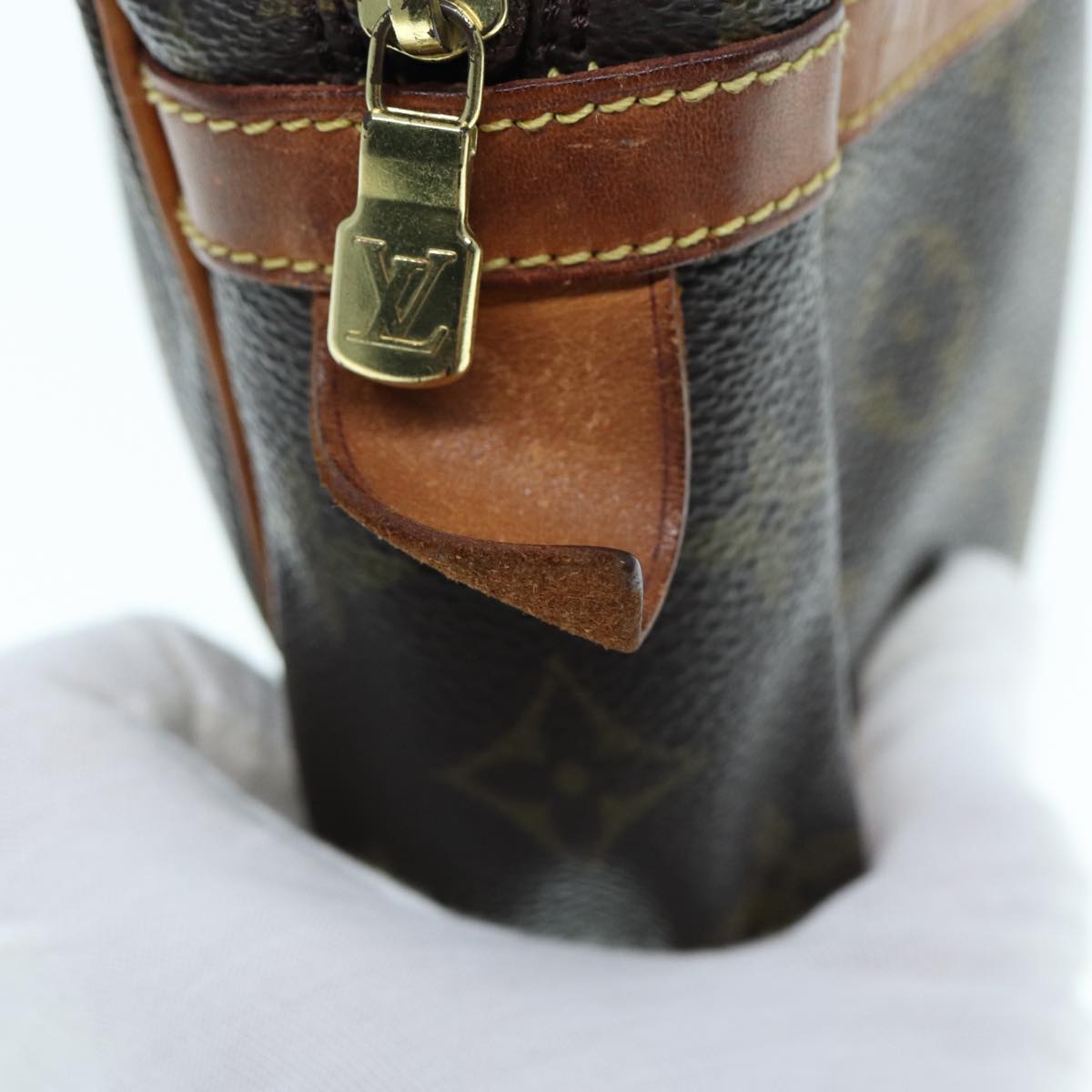 Louis Vuitton Compiegne 28 Brown Canvas Clutch Bag