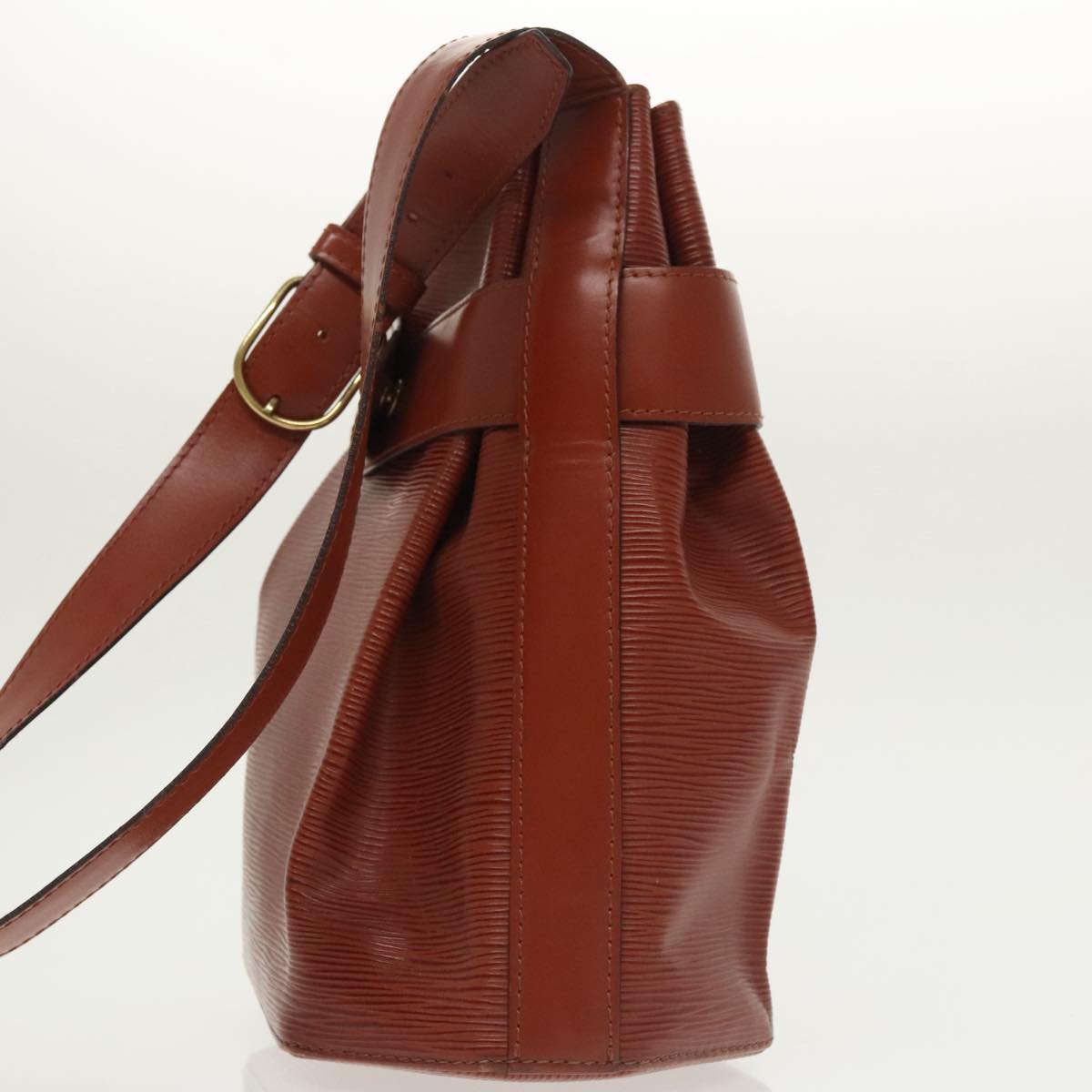 Louis Vuitton Sac D'épaule Brown Leather Shoulder Bag
