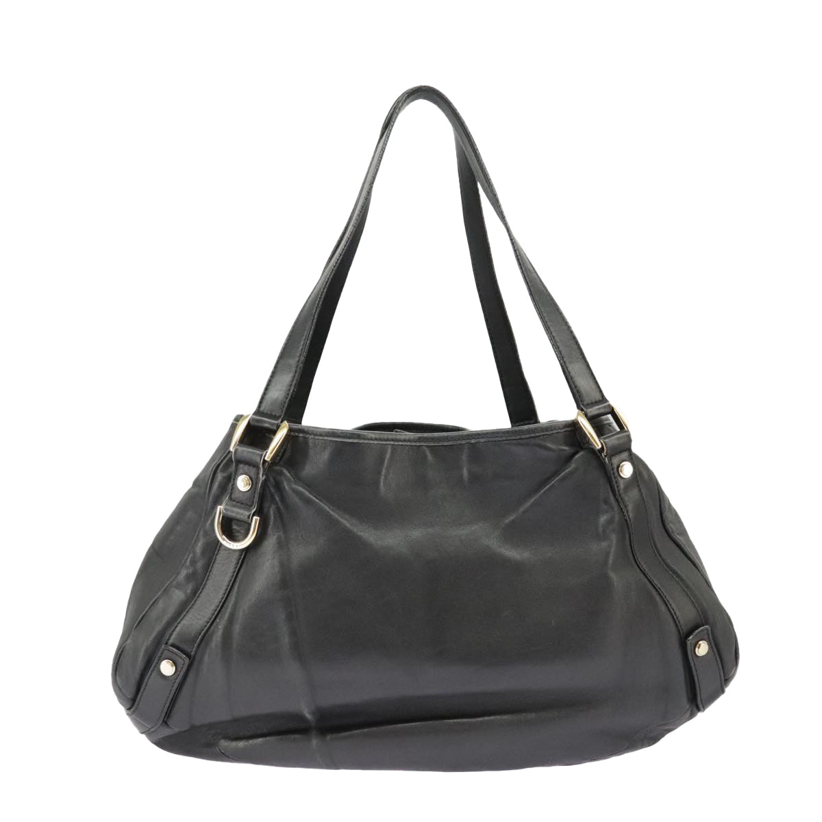 Gucci Abbey Black Leather Tote Bag