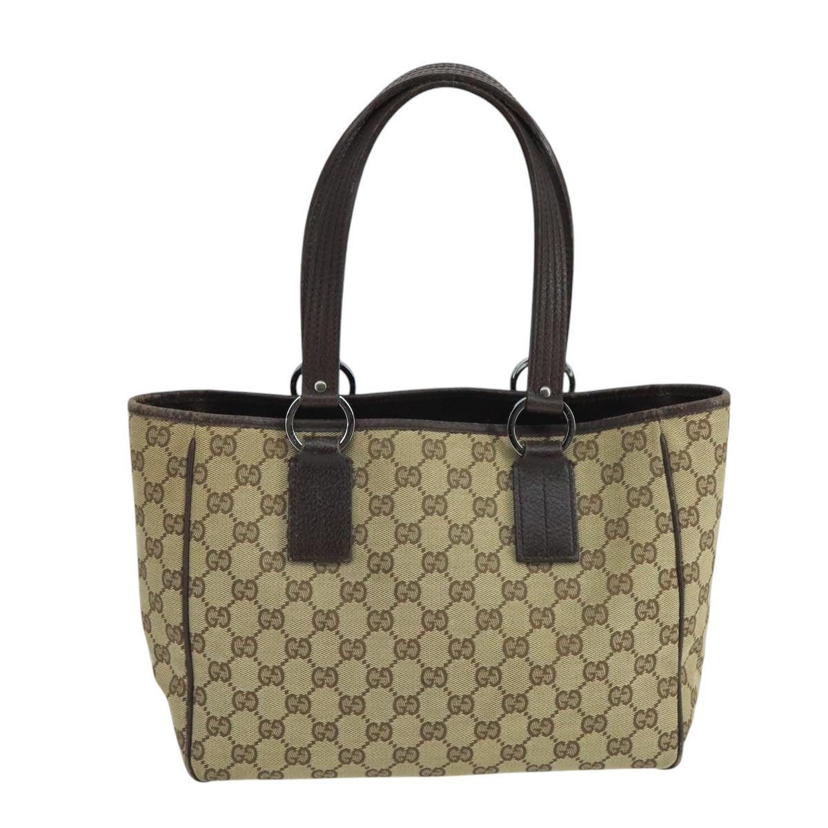 Gucci Gg Canvas Beige Canvas Handbag