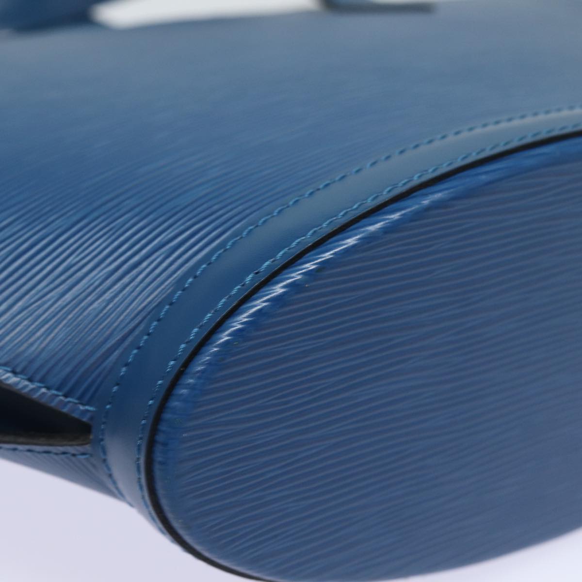 Louis Vuitton Saint Jacques Blue Leather Shoulder Bag