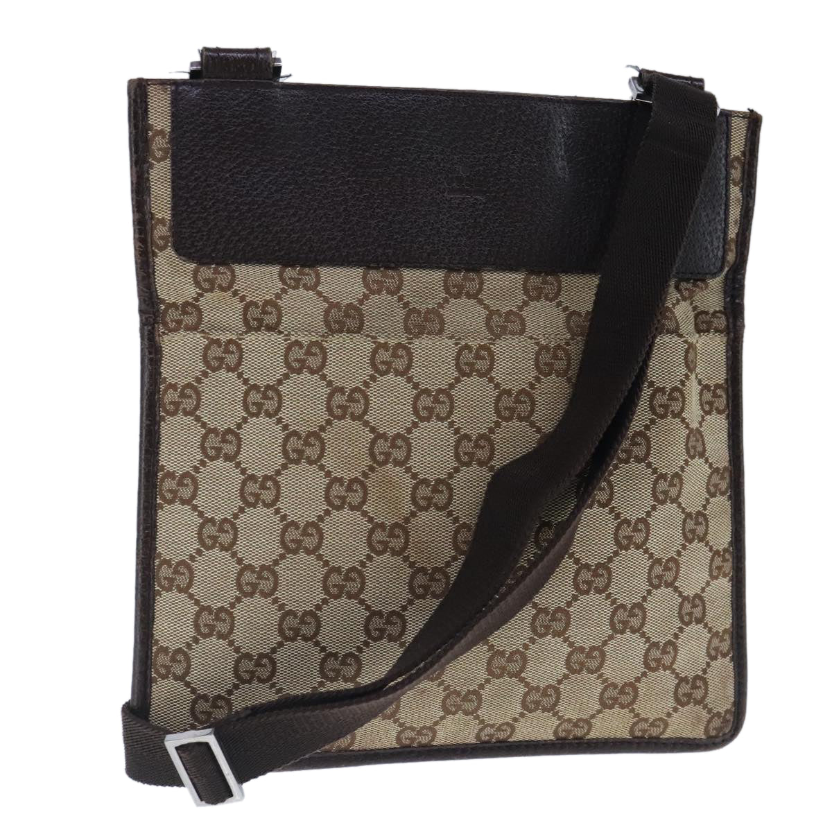Gucci Gg Canvas Brown Canvas Shoulder Bag ()