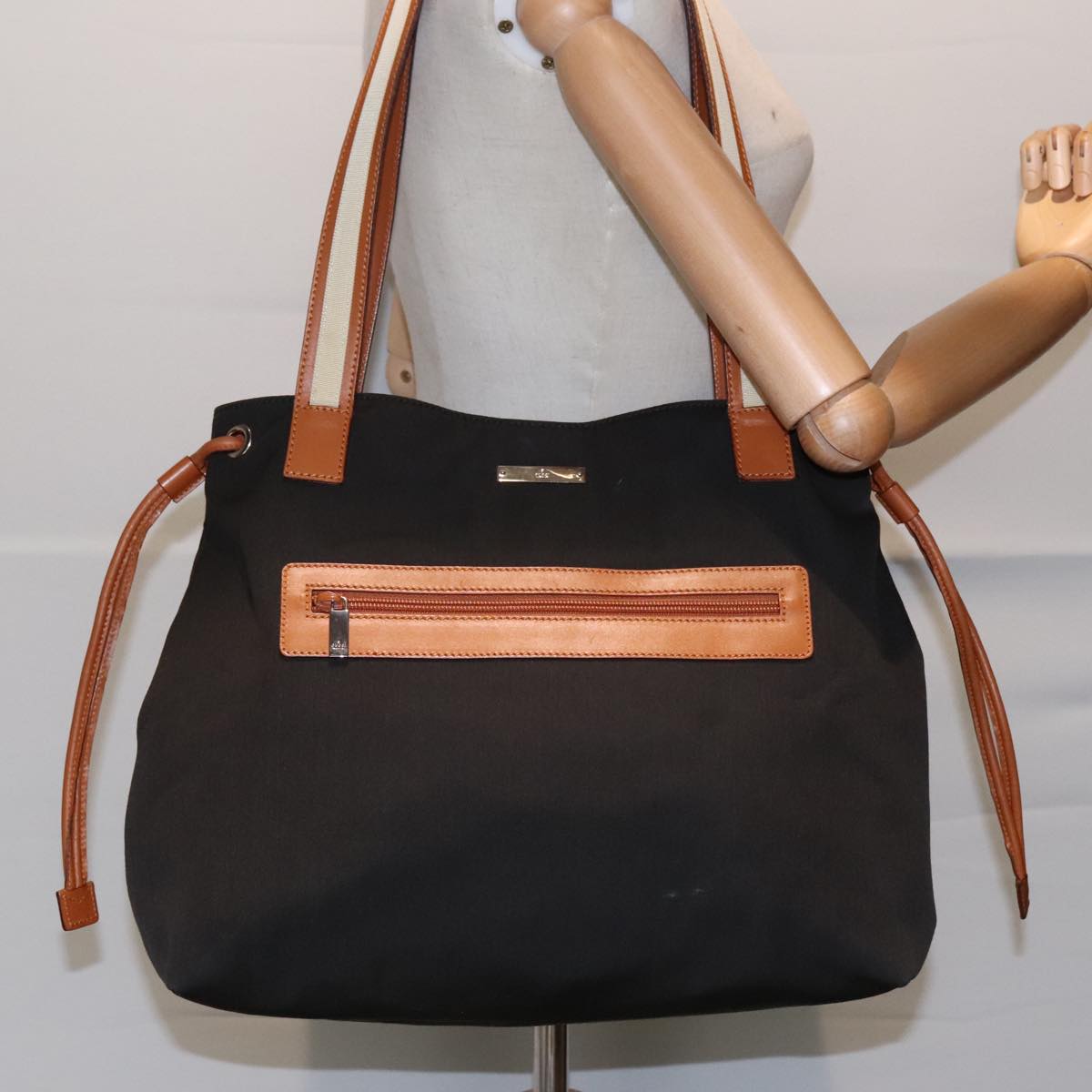 Gucci Khaki Canvas Tote Bag