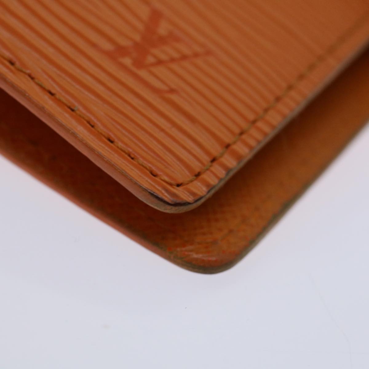 Louis Vuitton Agenda Pm Orange Leather Wallet