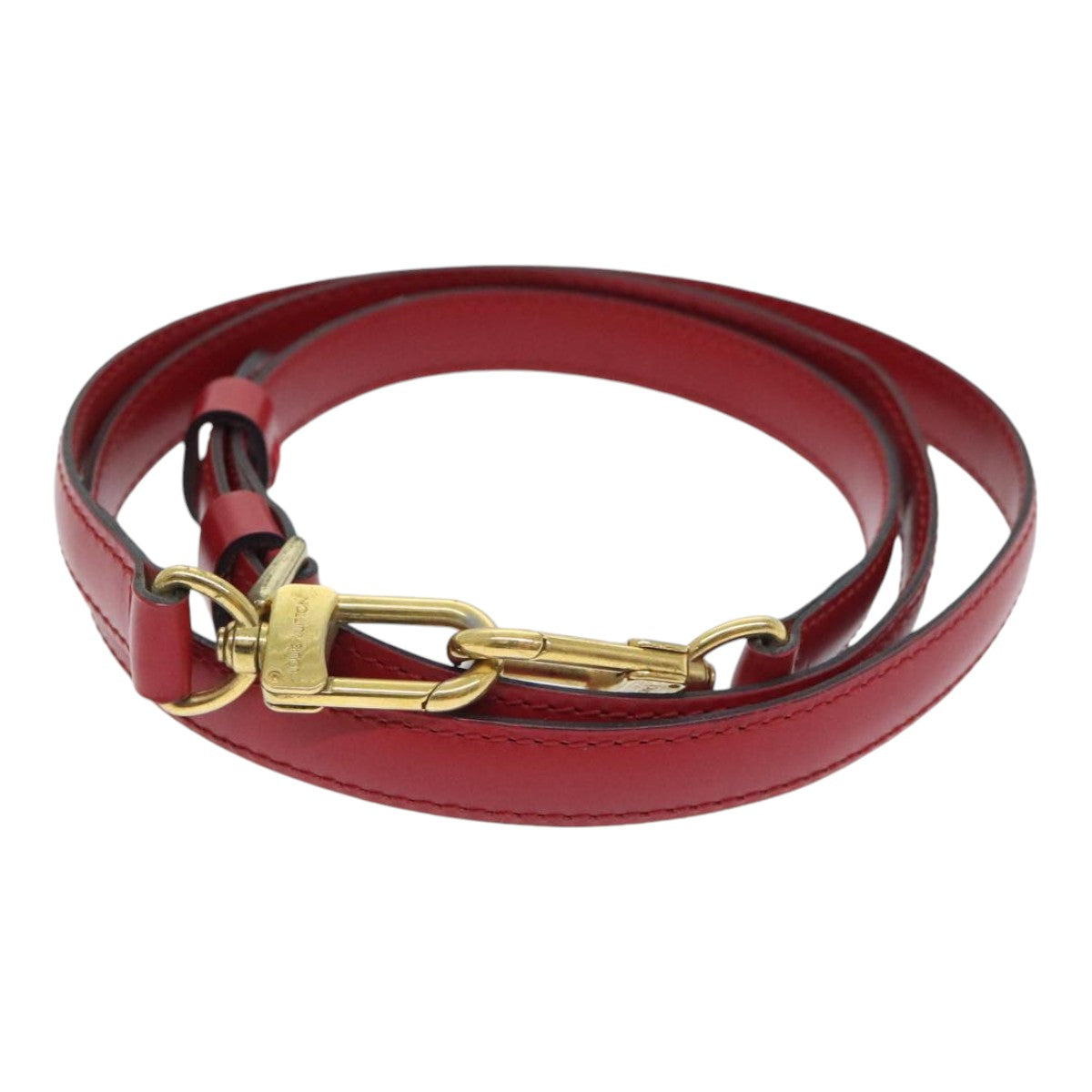 Louis Vuitton Shoulder Strap Red Leather Bag Jewelry ()