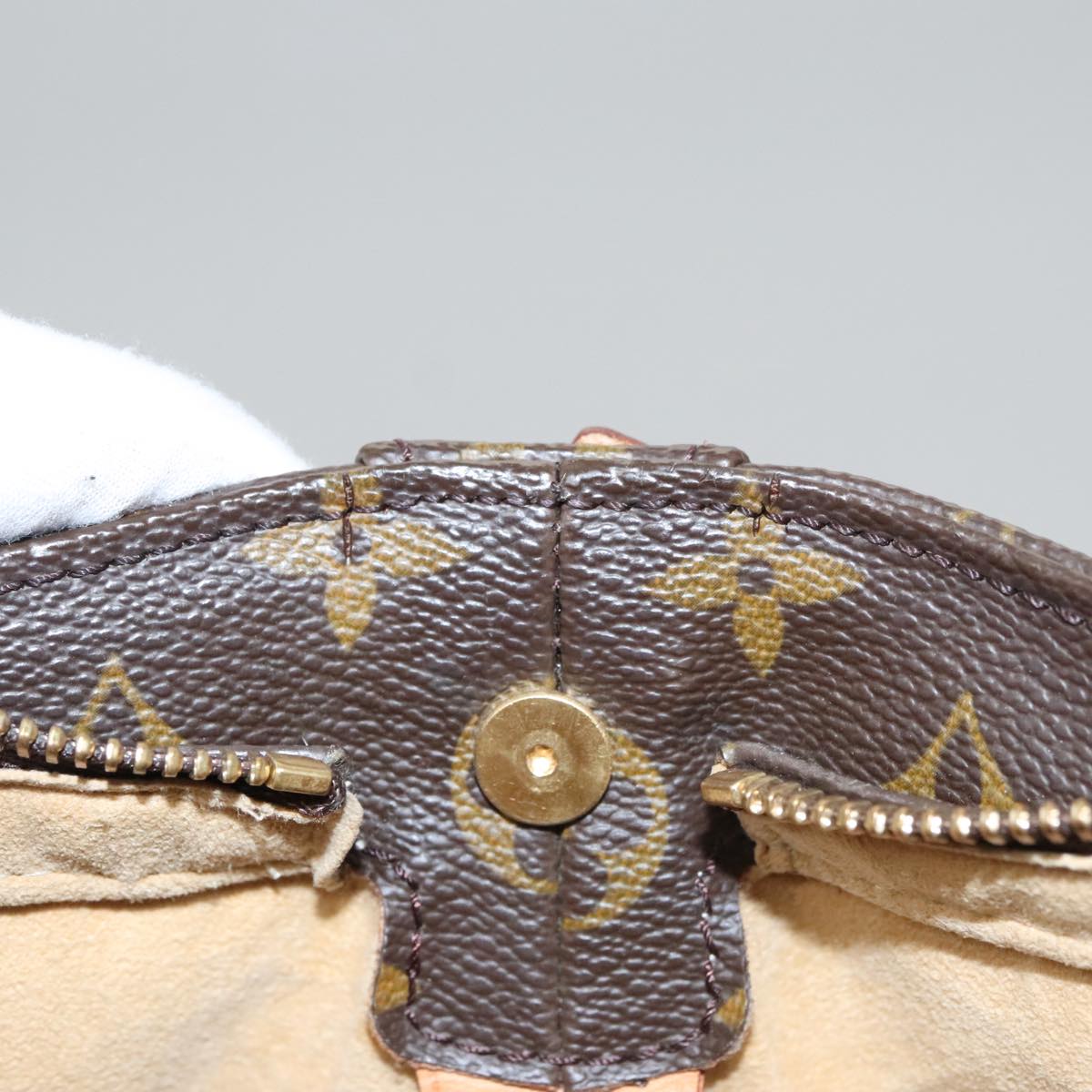 Louis Vuitton Looping Gm Brown Canvas Shoulder Bag