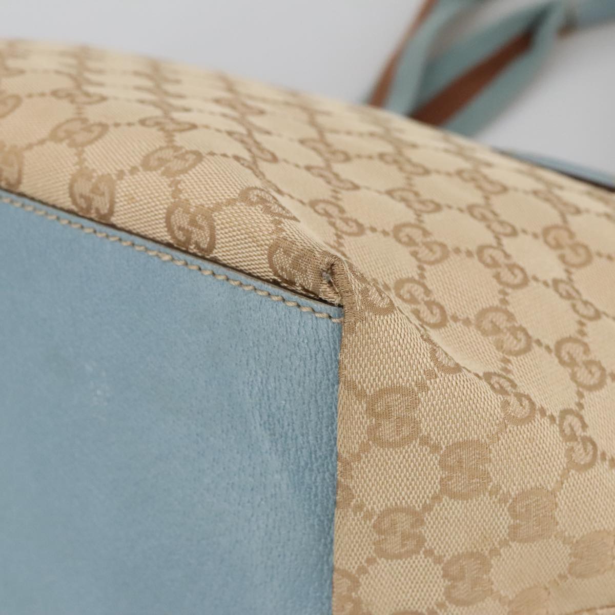 Gucci Beige Canvas Shoulder Bag