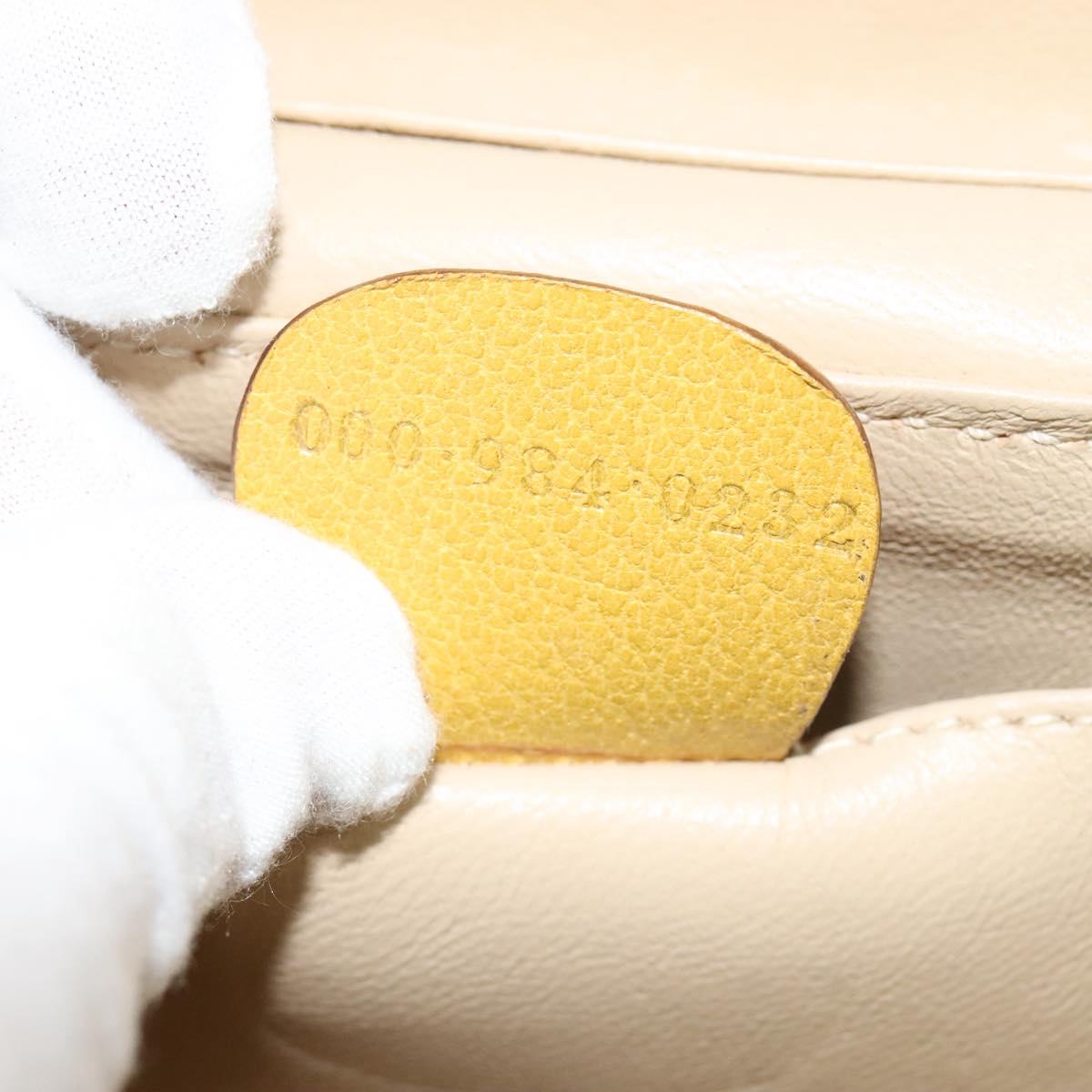 Gucci Bamboo Yellow Leather Clutch Bag