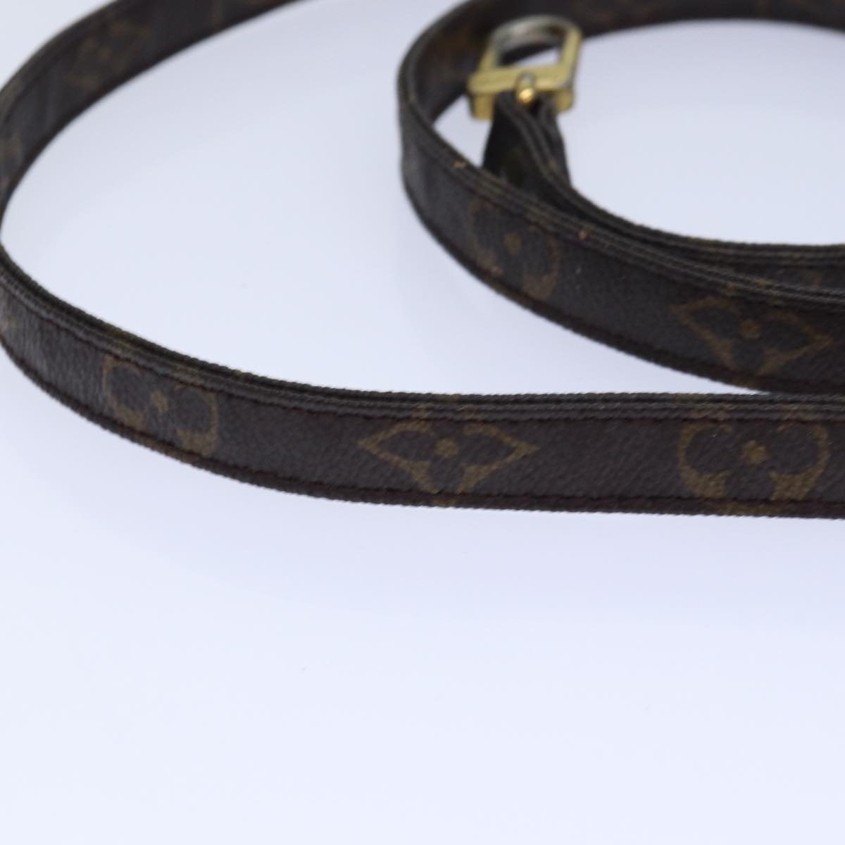 Louis Vuitton Shoulder Strap Brown Canvas Bag Jewelry