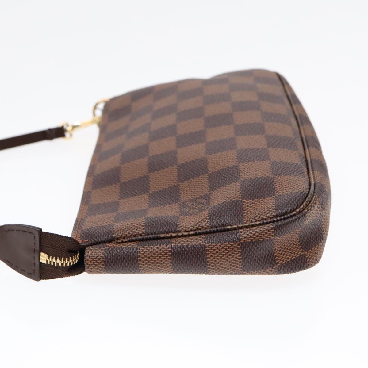 Louis Vuitton Pochette Accessoire Brown Canvas Clutch Bag