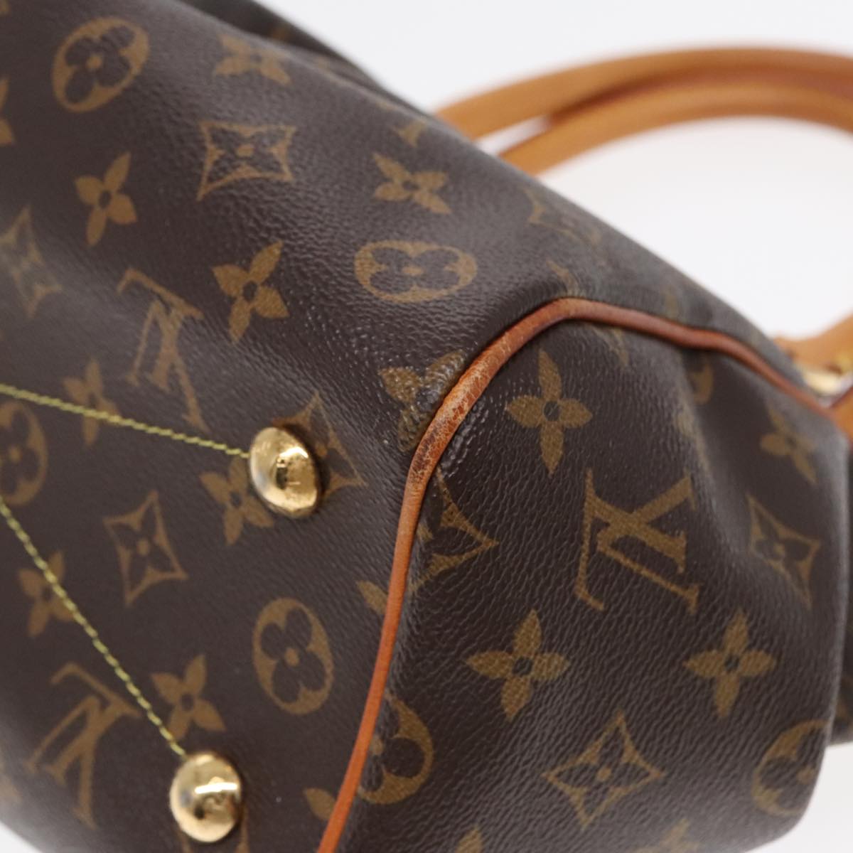 Louis Vuitton Tivoli Brown Canvas Handbag