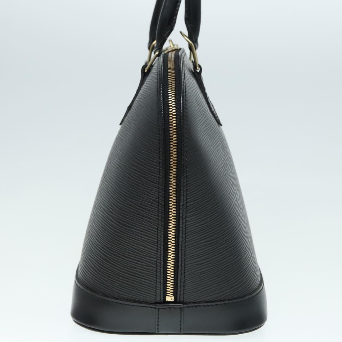 Louis Vuitton Alma Black Leather Handbag