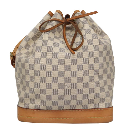 Louis Vuitton Noe White Canvas Shoulder Bag