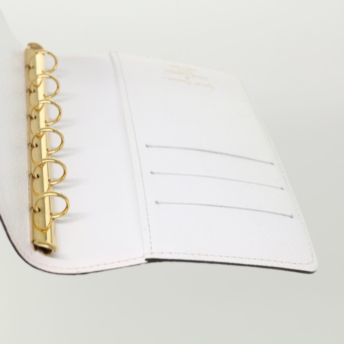 Louis Vuitton Agenda Cover White Canvas Wallet