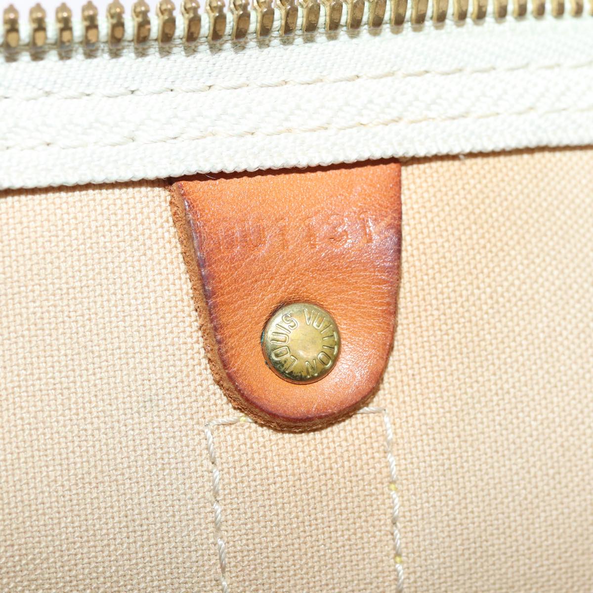 Louis Vuitton Keepall Bandouliere 45 White Canvas Travel Bag