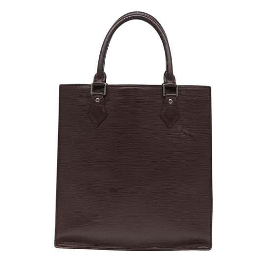 Louis Vuitton Sac Plat Brown Leather Handbag