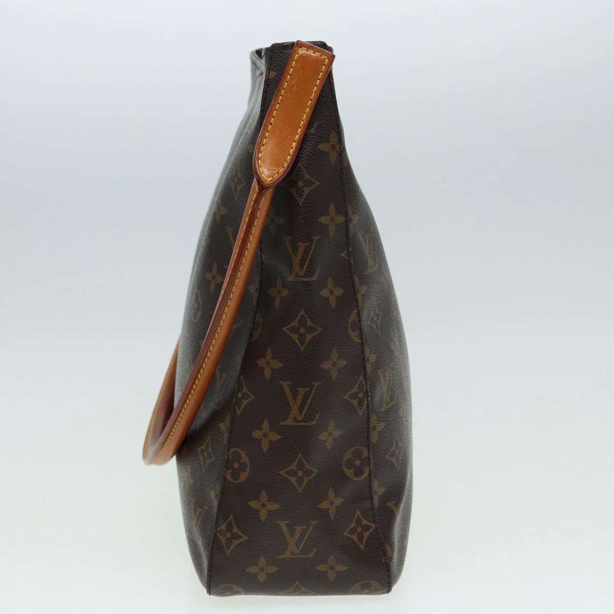 Louis Vuitton Looping Gm Brown Canvas Shoulder Bag