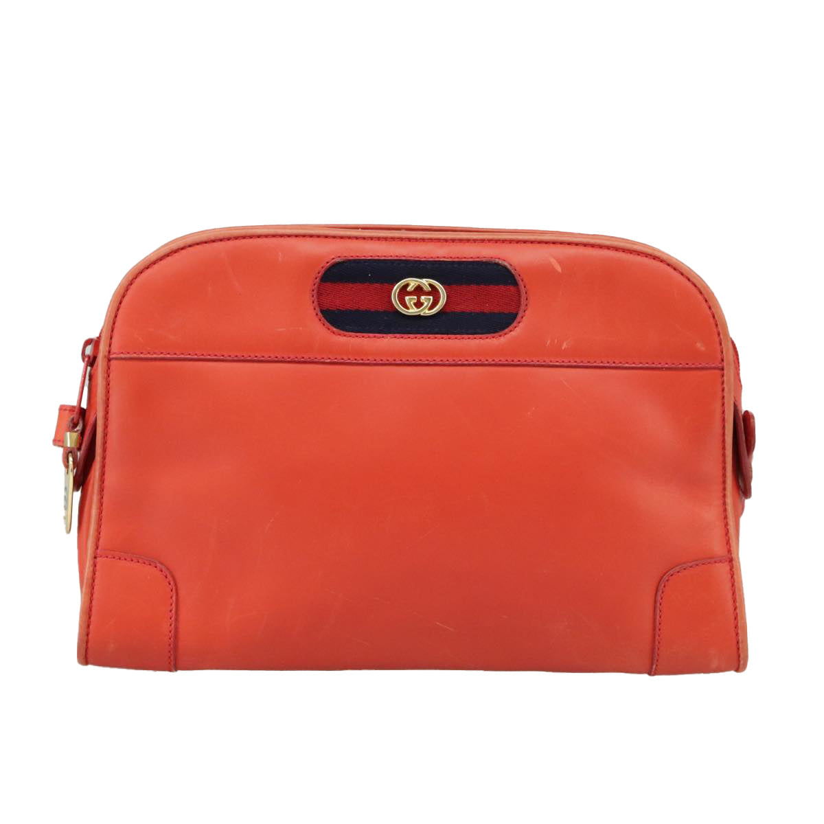 Gucci Ophidia Orange Leather Shoulder Bag ()