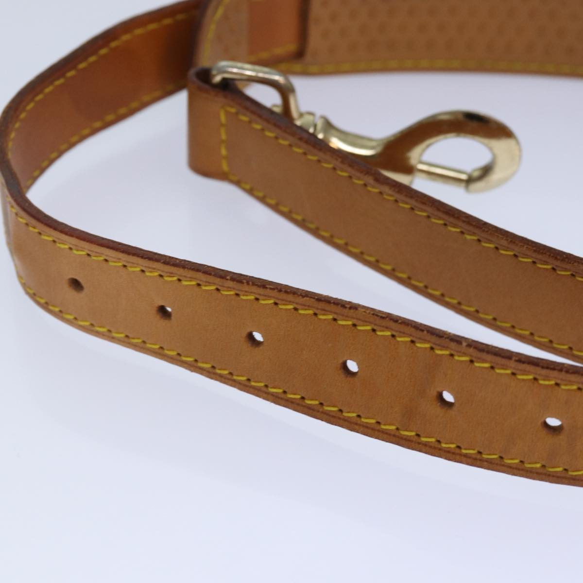 Louis Vuitton Bandoulière De Sac Beige Leather Bag Jewelry