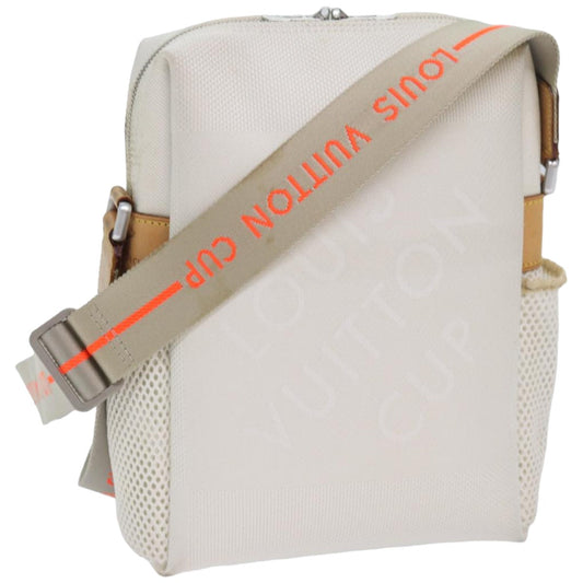 Louis Vuitton Weathery White Canvas Shoulder Bag