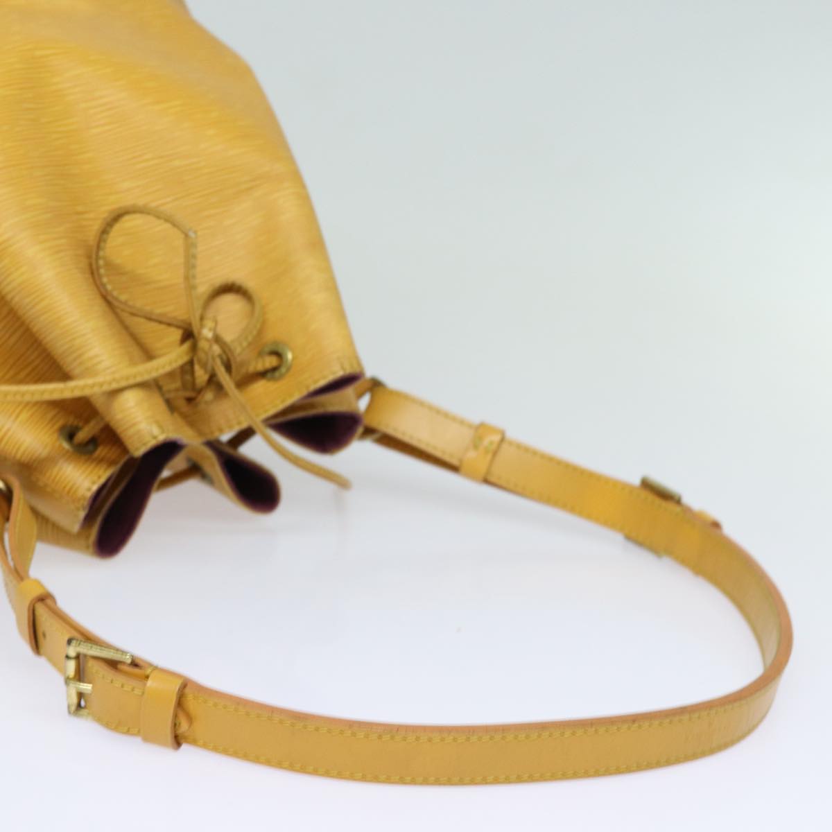 Louis Vuitton Petit Noé Yellow Leather Shoulder Bag