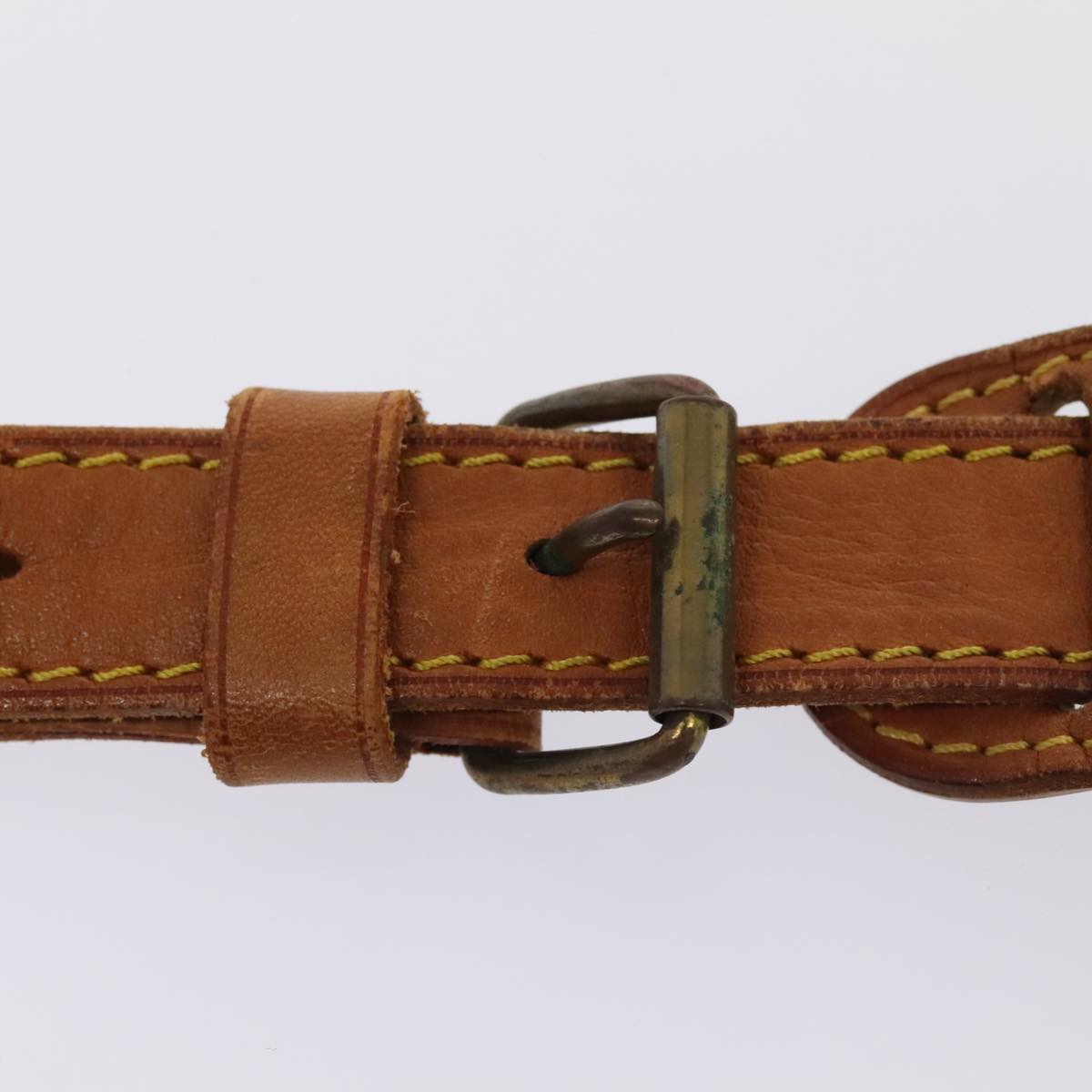Louis Vuitton Shoulder Strap Beige Leather Bag Jewelry