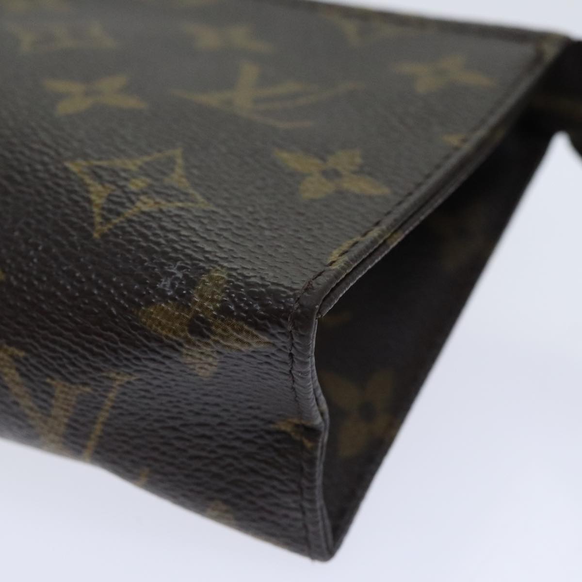 Louis Vuitton Poche Toilette 15 Brown Canvas Clutch Bag