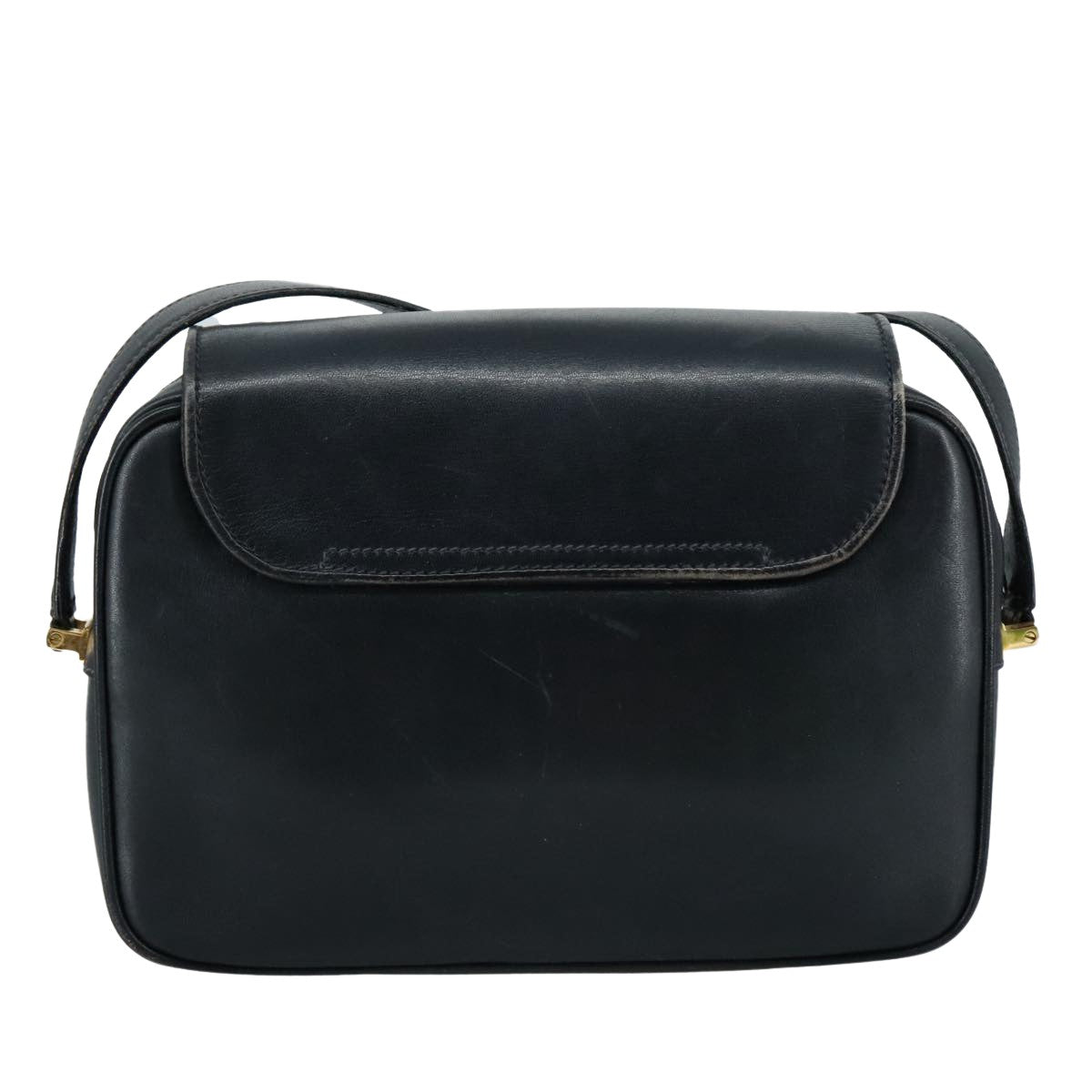 Gucci Interlocking G Navy Leather Shoulder Bag