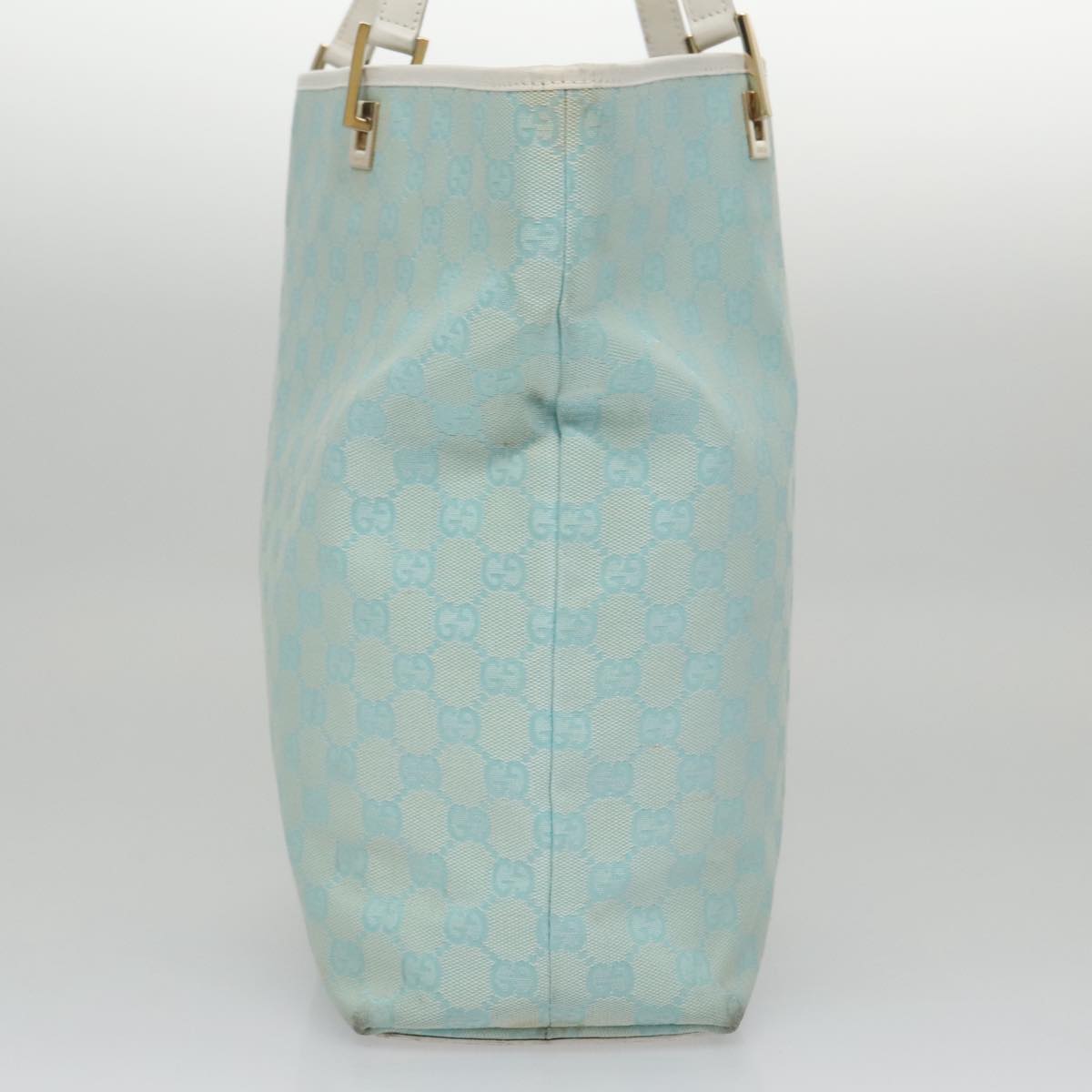 Gucci Gg Canvas Blue Canvas Tote Bag