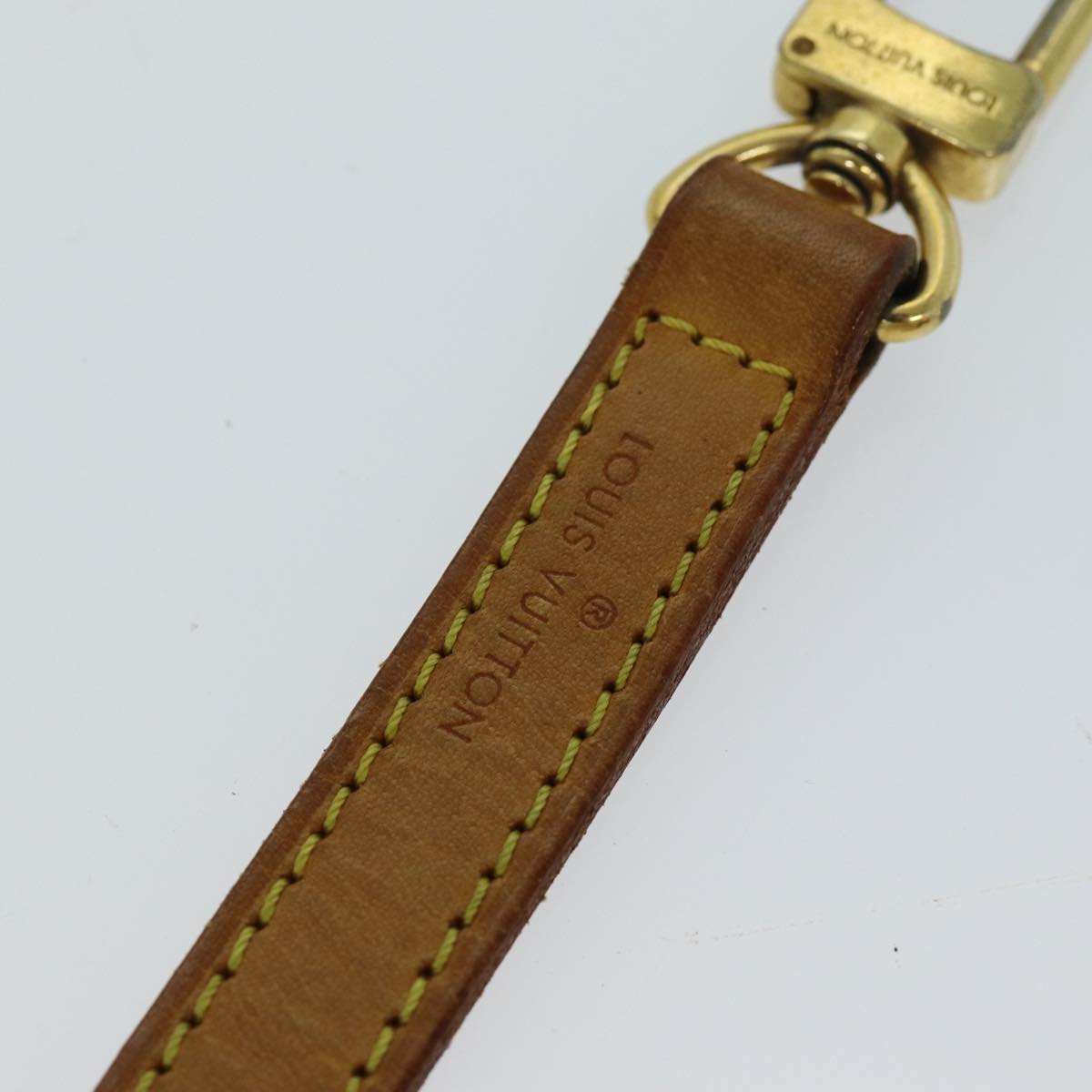 Louis Vuitton Shoulder Strap Beige Leather Bag Jewelry
