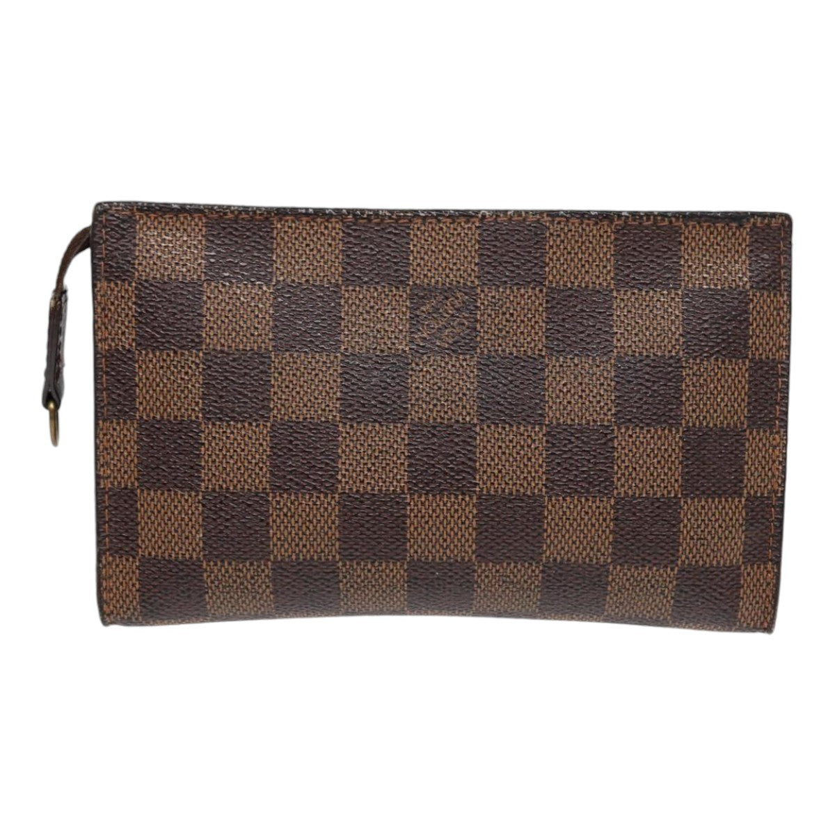 Louis Vuitton Poche Toilette Brown Canvas Clutch Bag