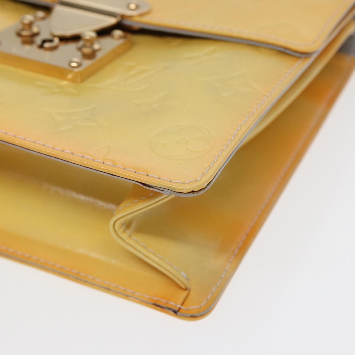 Louis Vuitton Spring Street Yellow Patent Leather Handbag