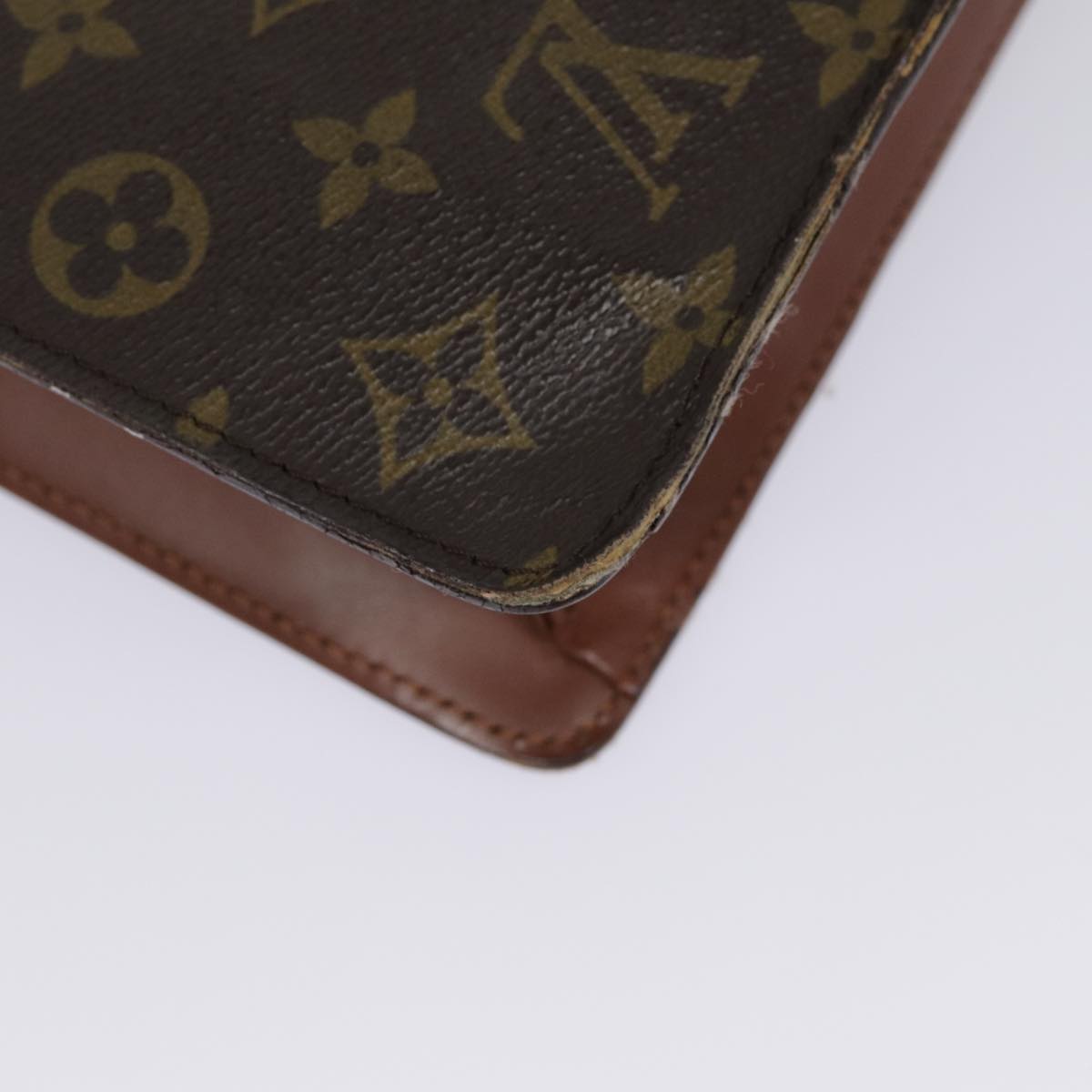 Louis Vuitton Document Case Brown Canvas Briefcase Bag