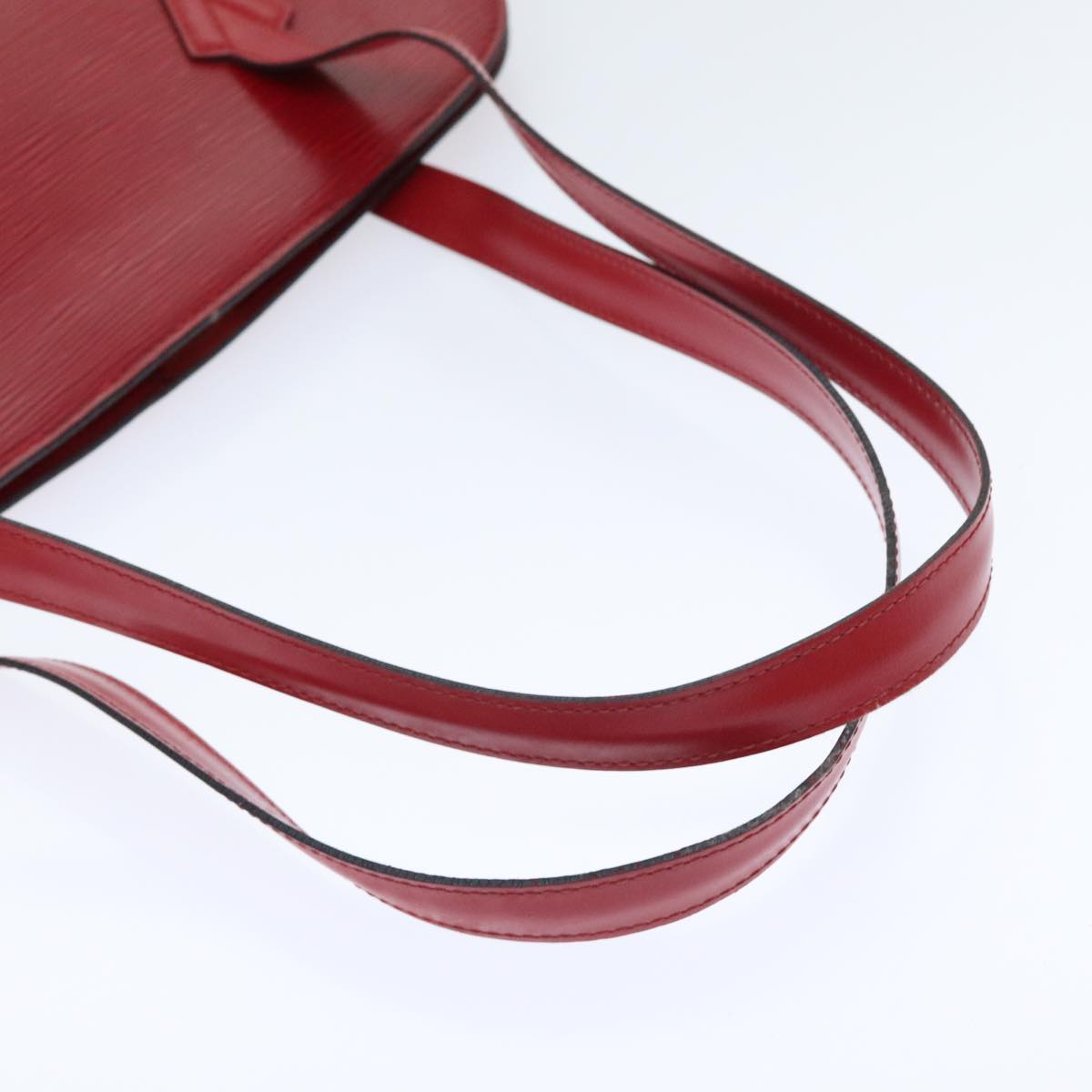 Louis Vuitton Lussac Red Leather Shoulder Bag