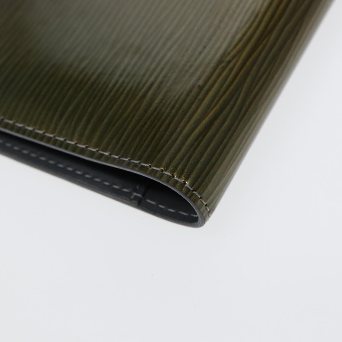 Louis Vuitton Agenda Cover Green Leather Wallet