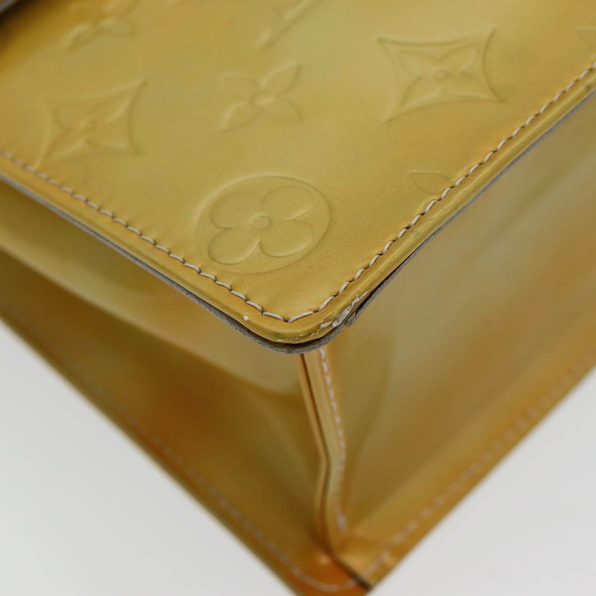 Louis Vuitton Spring Street Yellow Patent Leather Handbag