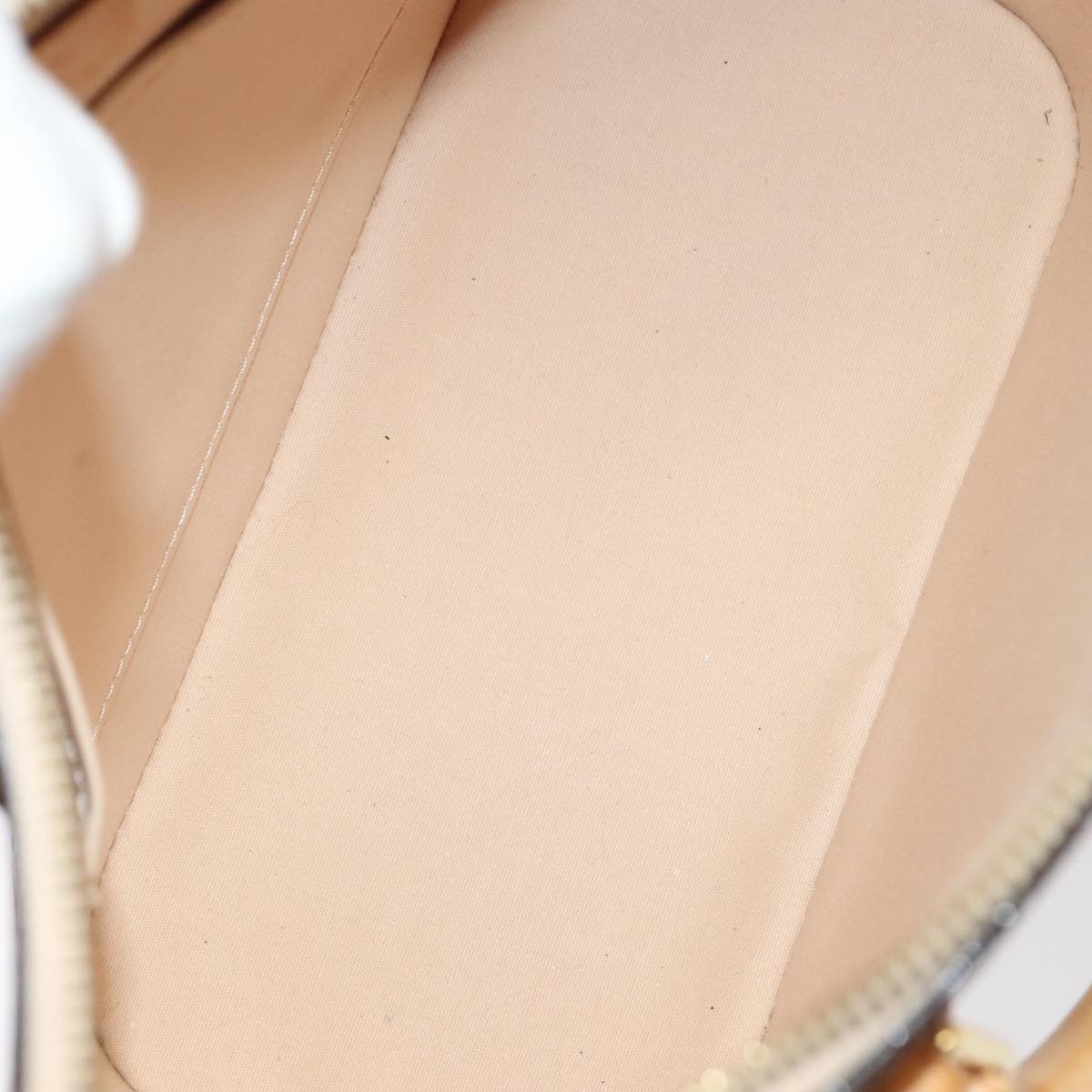 Louis Vuitton Montebello Camel Patent Leather Handbag
