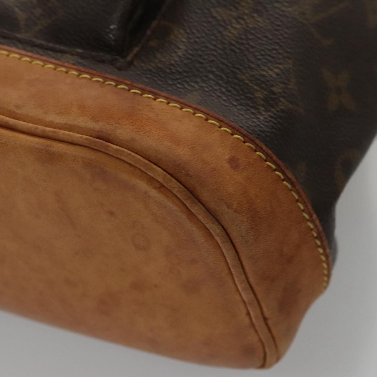 Louis Vuitton Montsouris Mm Brown Canvas Backpack Bag